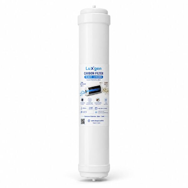 LUXGEN Branded-Fit 10 inch carbon filter, 5 micron coconut shell